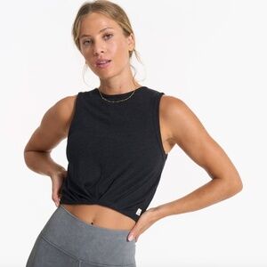 Vuori Cove High Neck Tank Black Size S